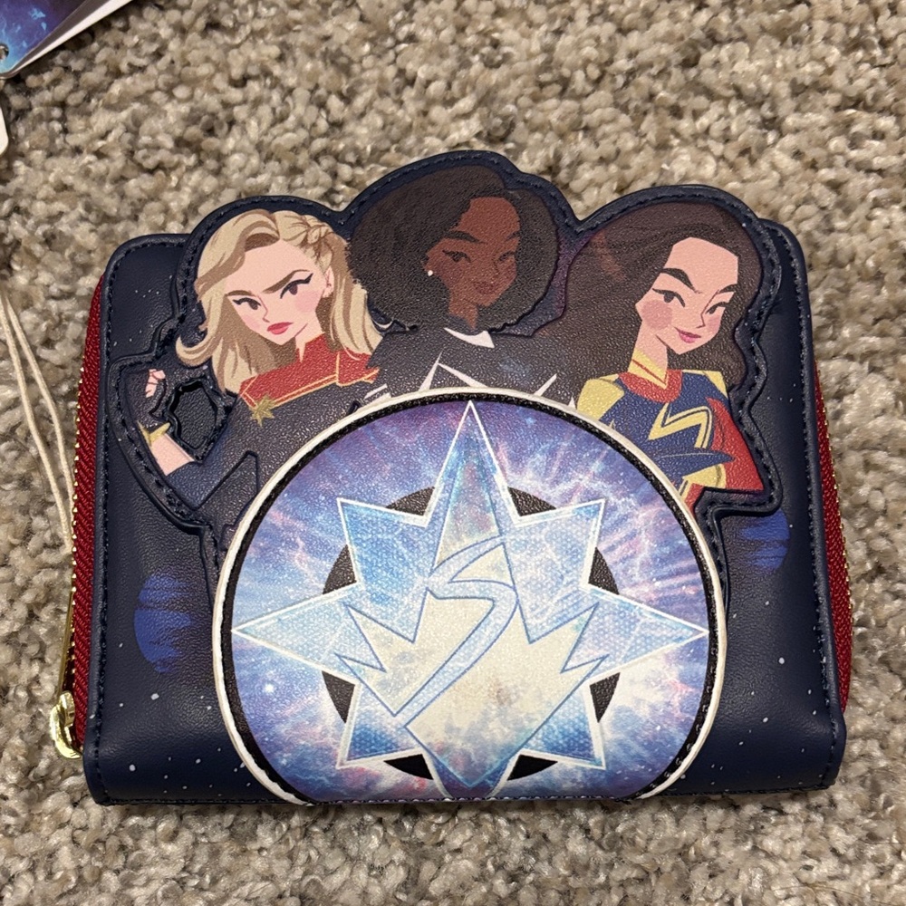 NWT Loungefly Marvel The Marvel's Zip Around Wallet